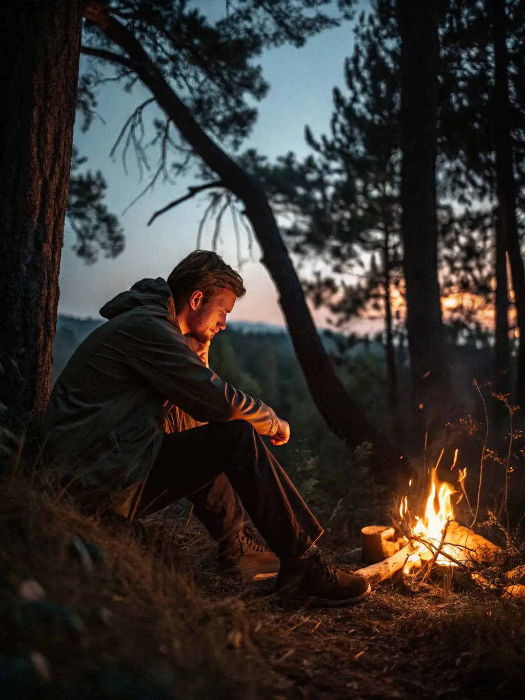 A group of SCSC members gathered around a campfire, sharing stories and experiences, highlighting the strong sense of community within the club.